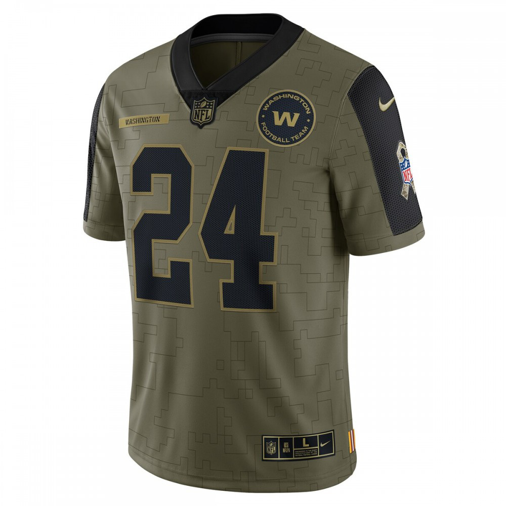 Antonio Gibson Washington Football Team Nike 2021 Salute To Service Limited Player Jersey - Olive-GridironStore